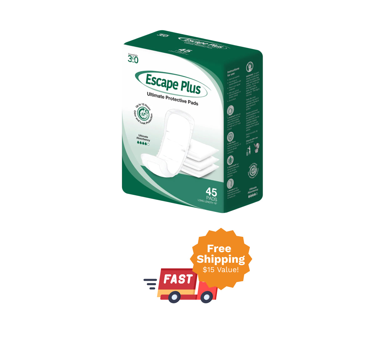 Escape Plus Bladder Protection Pads