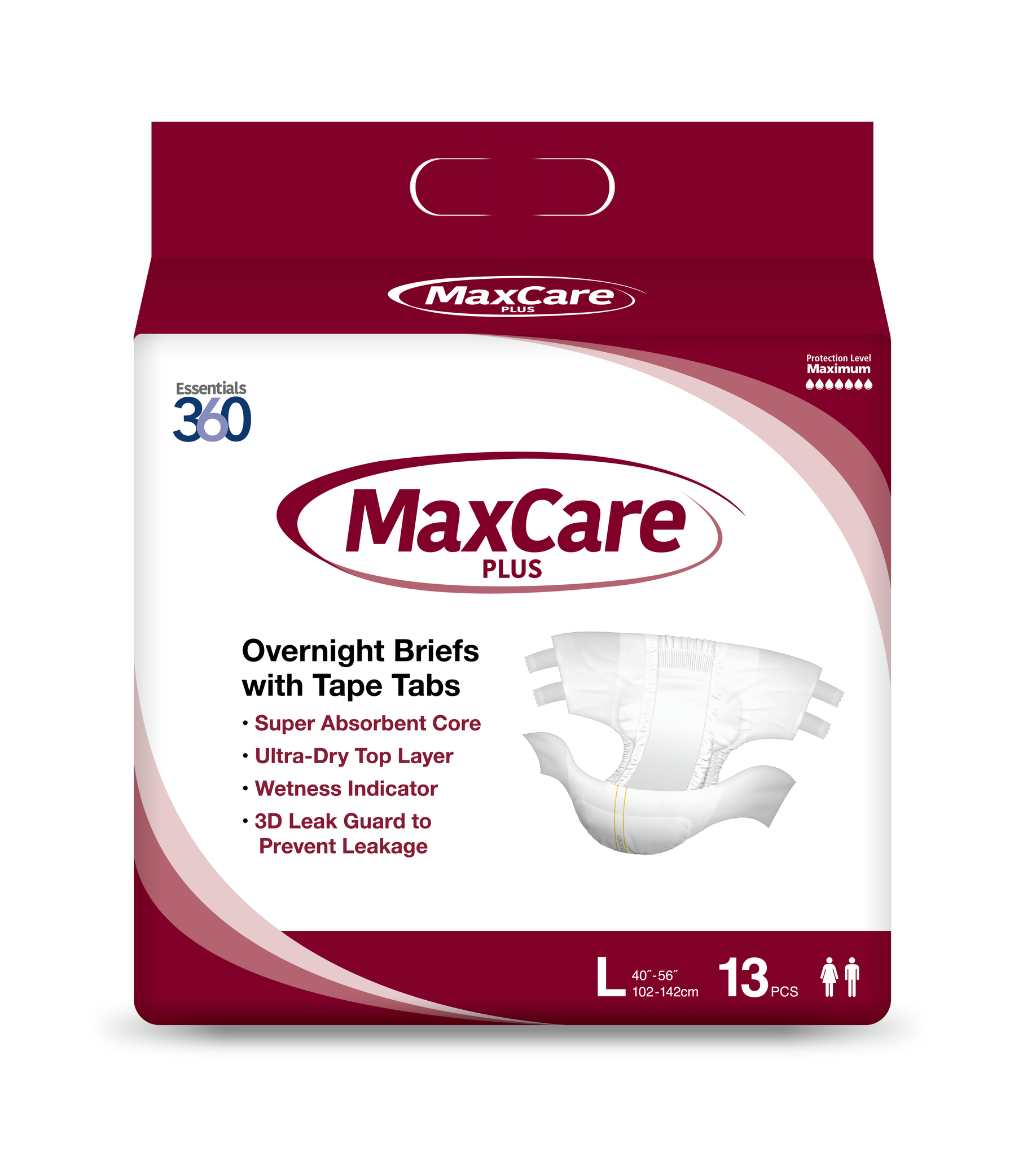 MaxCare Plus Overnight Briefs