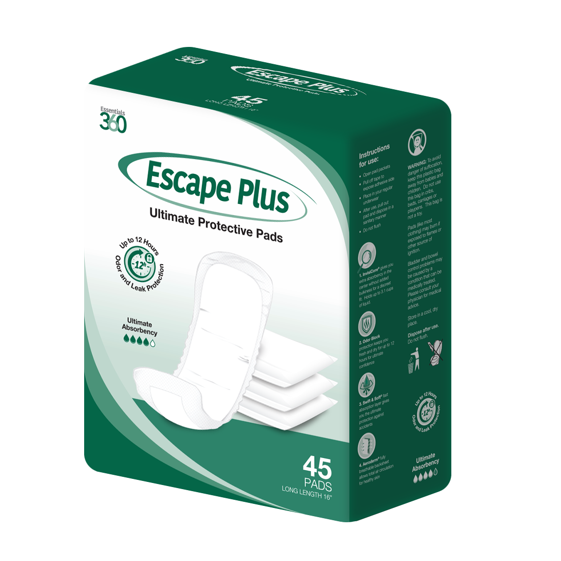 Escape Plus Ultimate Protective Pads - Long Length – Essentials 360