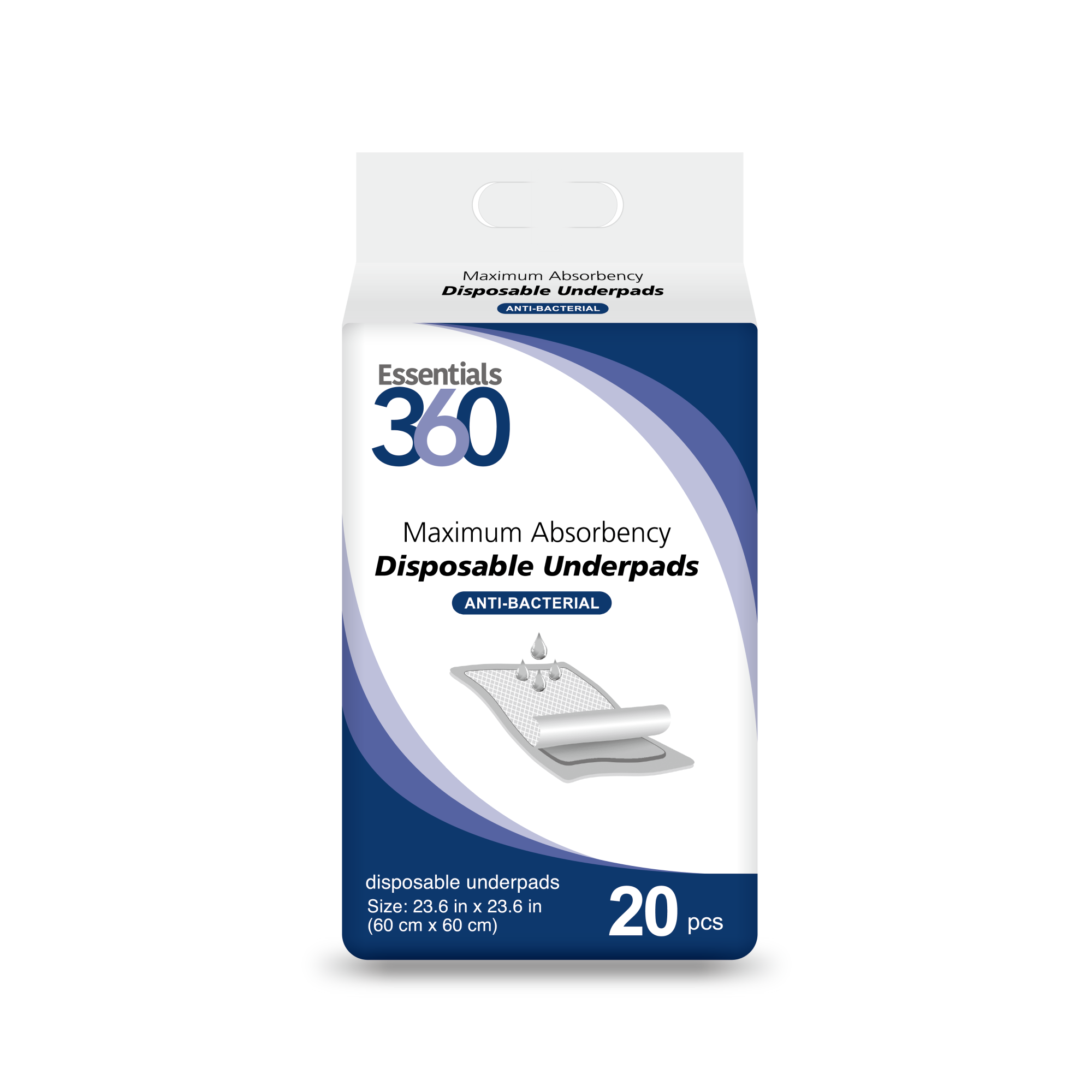 Maximum Absorbency Disposable Underpads - Essentials 360